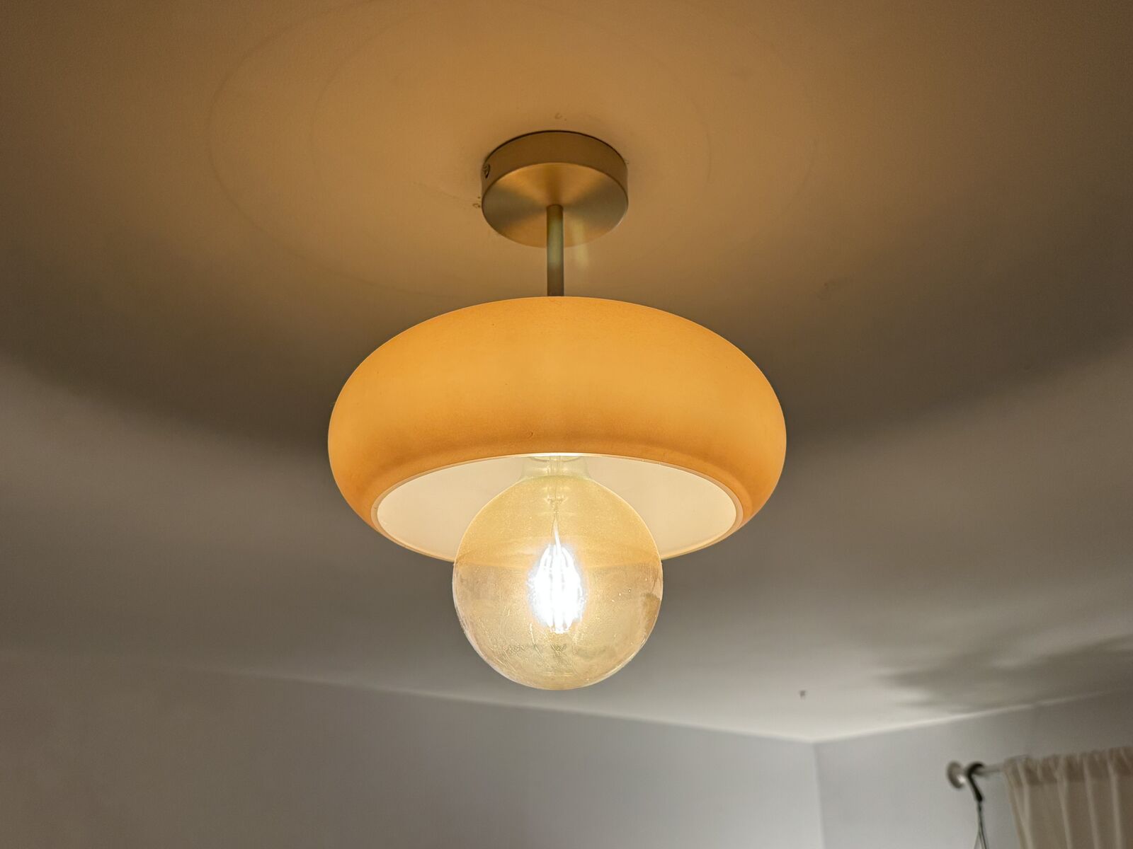 Funky Light Fixture with Oversized Bulb