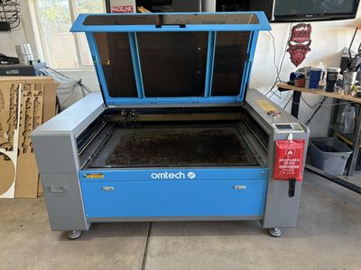 ZF3551-130 - 130W CO2 Dual Laser Engraver Cutting Machine with 35” x 51” Workbed with Dual Laser Tubes and Laser Heads