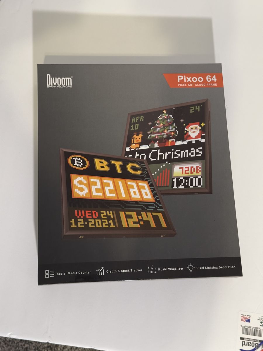 Divoom Pixoo-64 Digital Pixel Frame with App Control