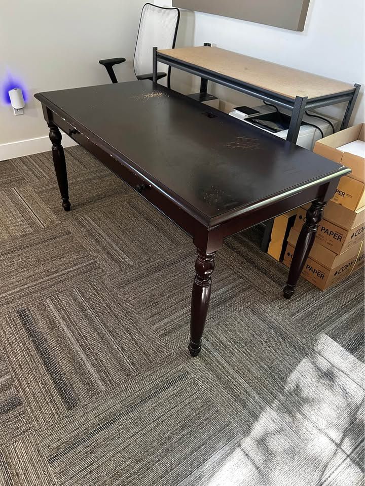 Dark Wood Executive Desk