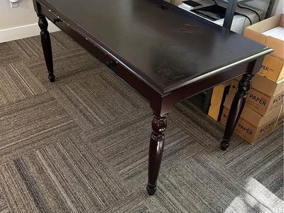 Dark Wood Executive Desk