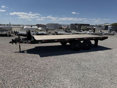 2023 Southland 8.5x18 14k Tube Frame Tandem Axle Deckover Flatbed Equipment Trailer