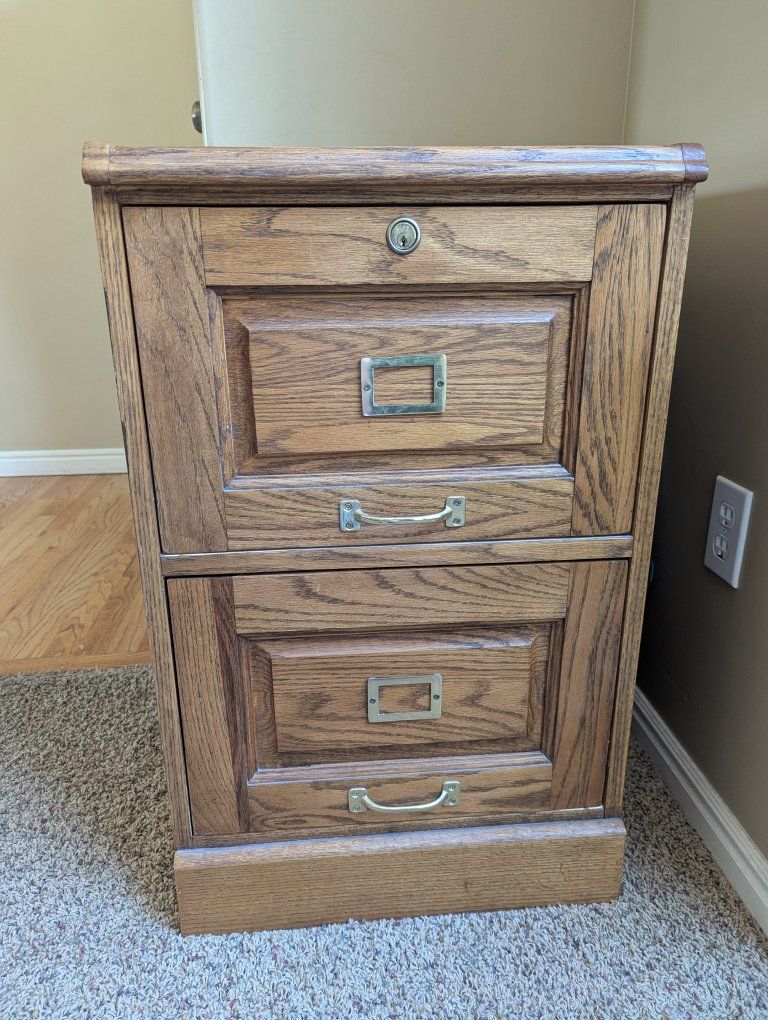 Wooden Filing Cabinet