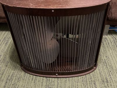 Antique Wood Window Fan, Mathes Cooler