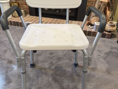 Shower Chair w/ Back And Padded Arms