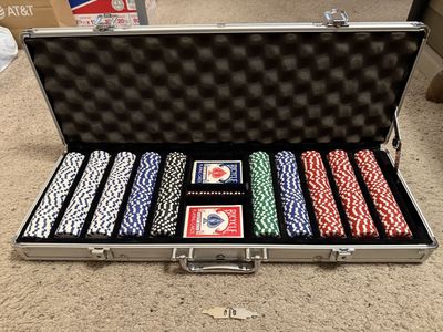Bicycle 500-piece Poker Set with Aluminum Carrying Case