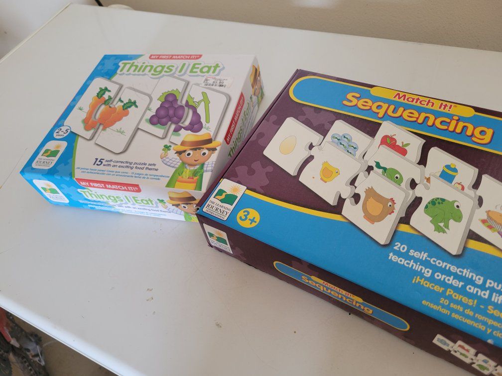 Learning Self-Correcting Puzzles - Things I Eat (2-5 yrs) & Sequencing (3+ yrs)