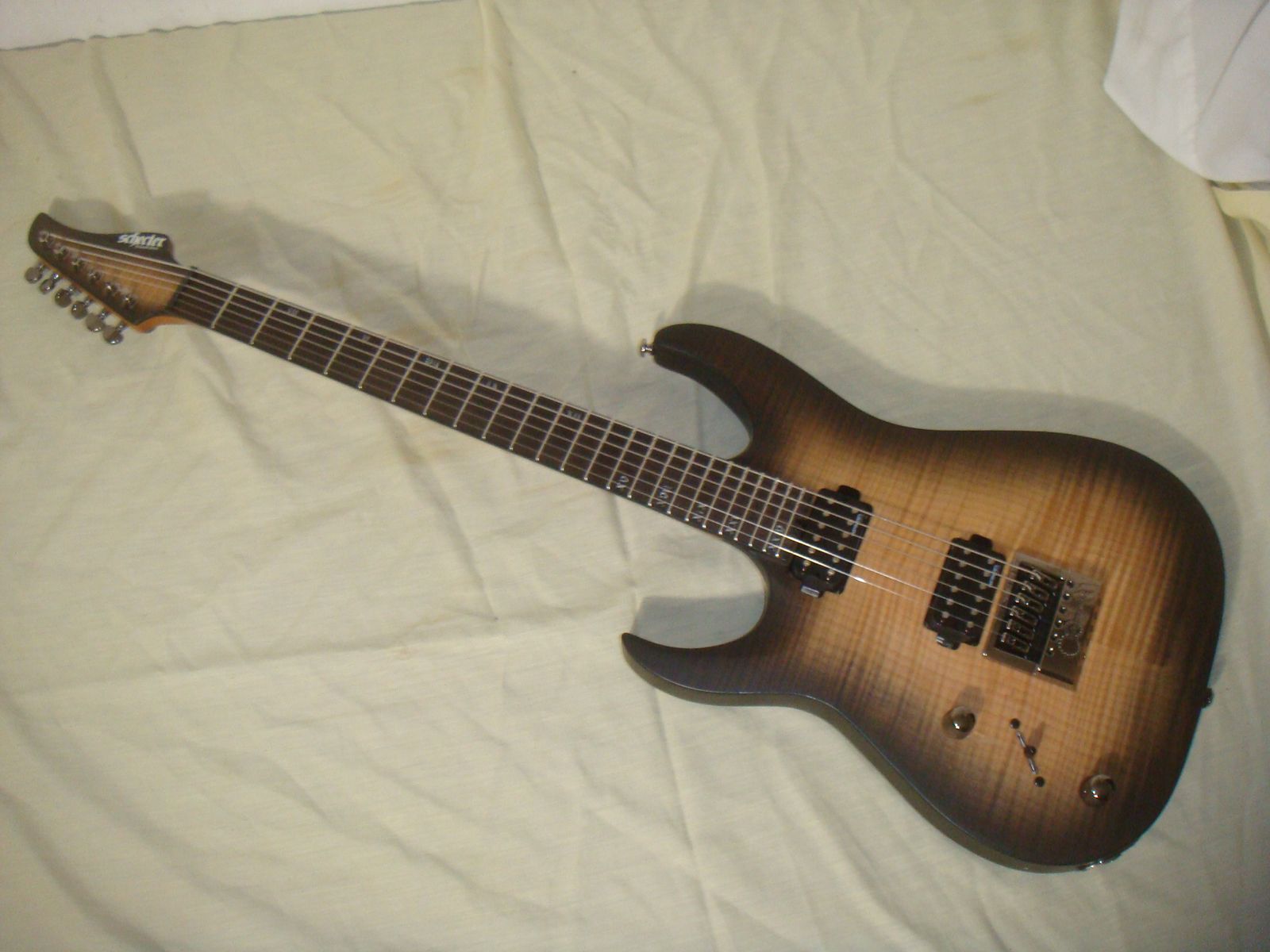 SCHECTER BANSHEE MACH-6 EVERTUNE LEFT HANDED 6 STRING EMBER BURST ELECTRIC GUITAR W20021571