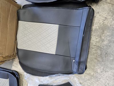 New Black/Grey Diamond Quilted Car Seat Cover