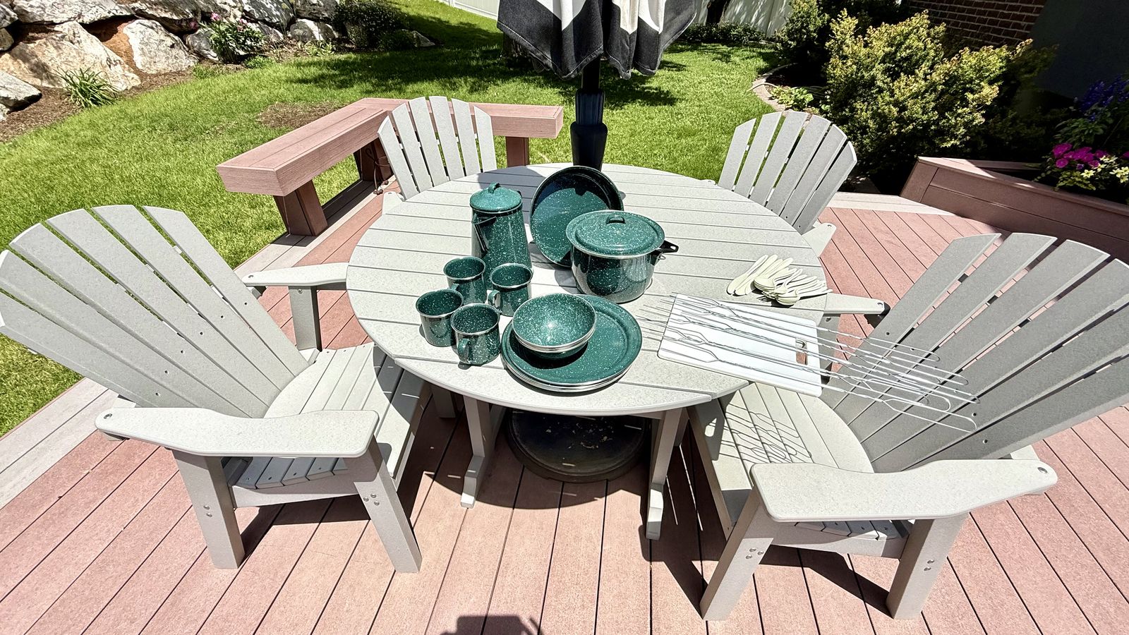 Enamel Camping Cookware Set