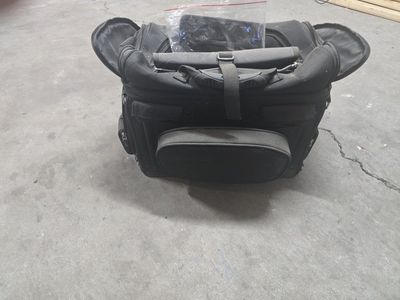 Black Motorcycle Luggage Sissy Bar Bag Tour Bag