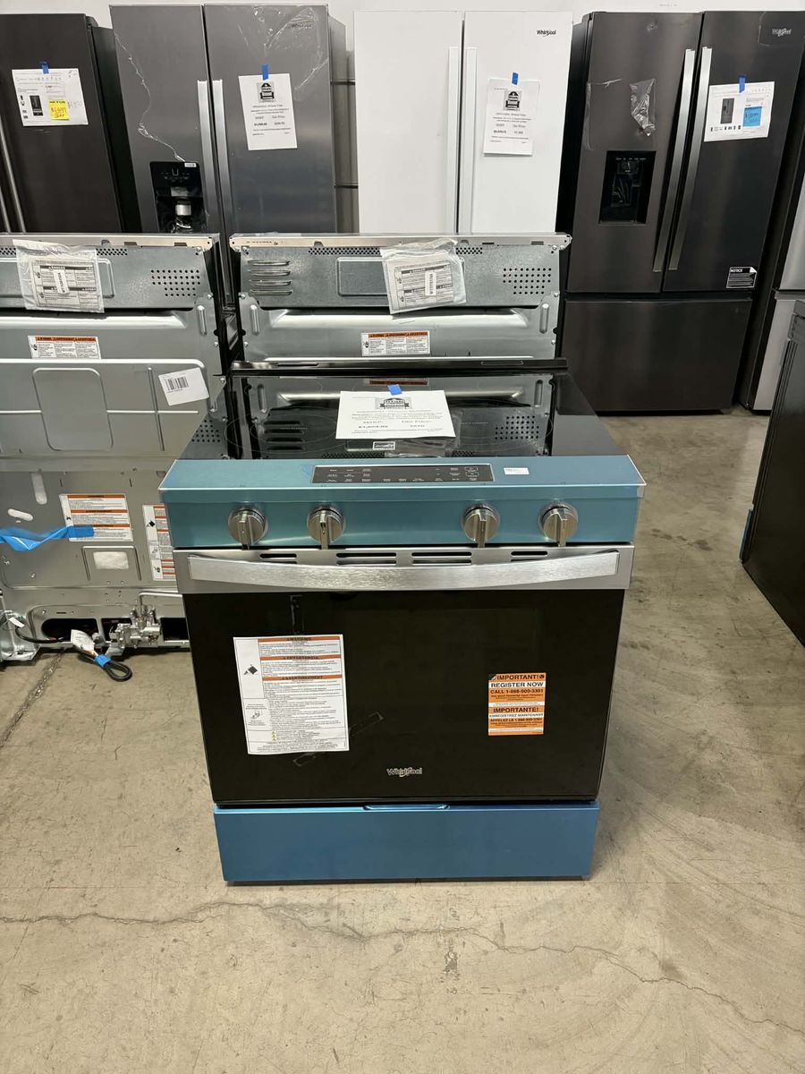NEW WHIRLPOOL SMART ELECTRIC SLIDE IN RANGE STAINLESS