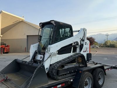 Complete CTL Skid Steer Package – Bobcat T595 + Flatbed Trailer Combo