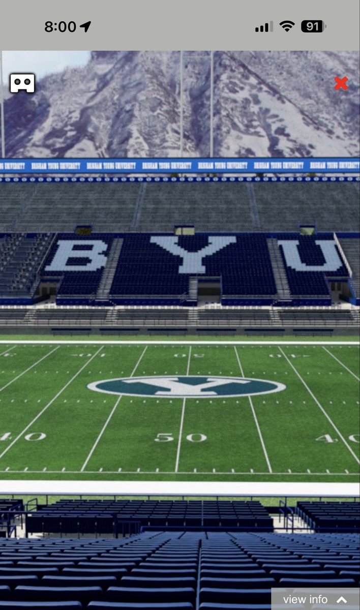 BYU vs Utah tech - 2 lower chair 50 yardline tix