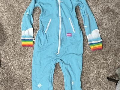 Tipsy Elves Fitted Blue Unicorn Onesie - Large