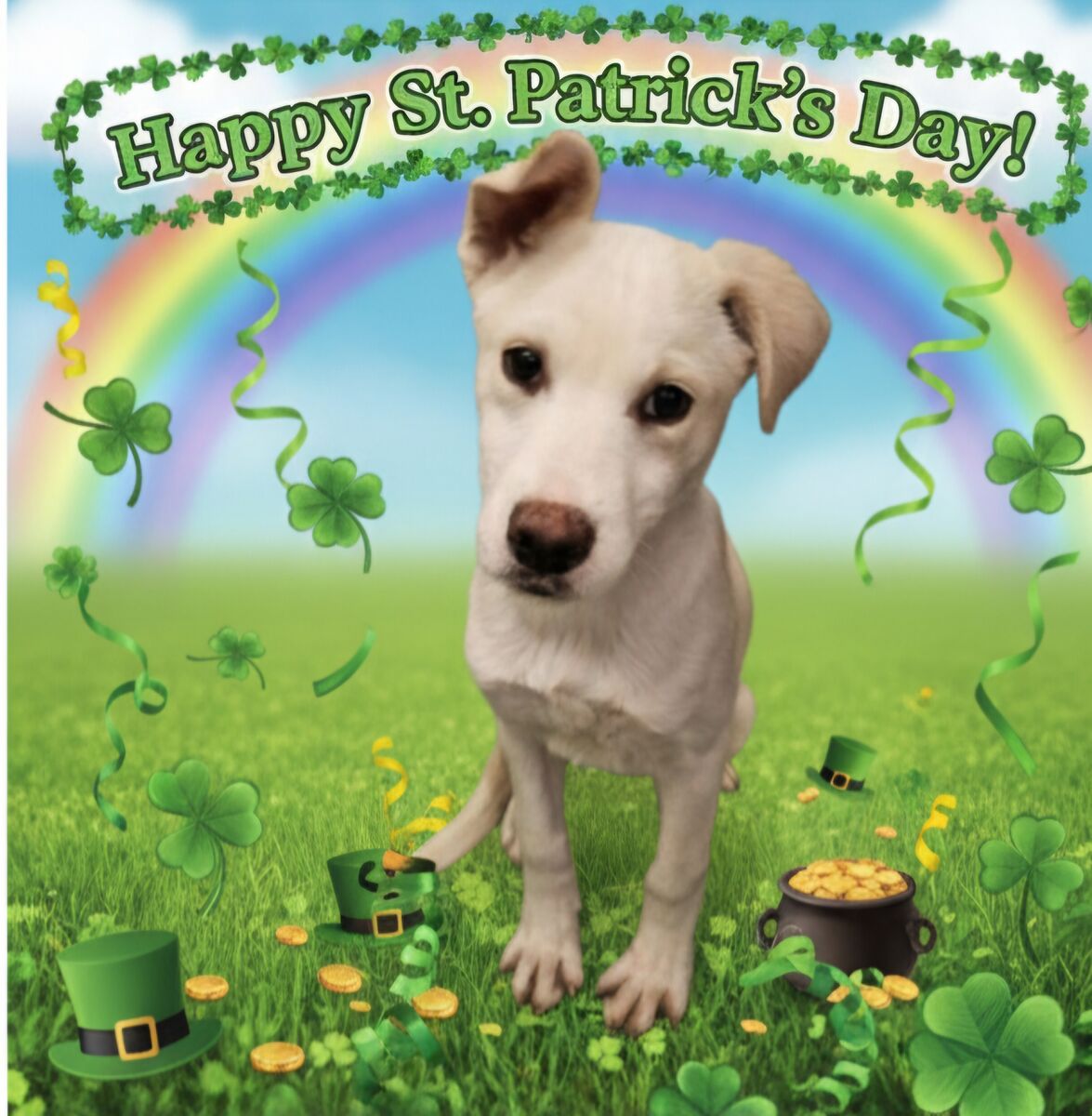 Leonardo, Labrador, cattle dog mix puppy