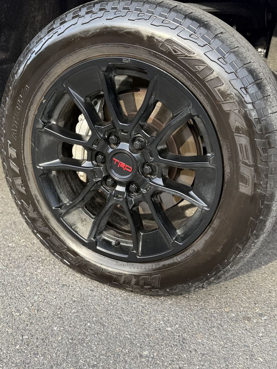 Toyota TRD Pro Matte Black Alloy Wheels 20"
