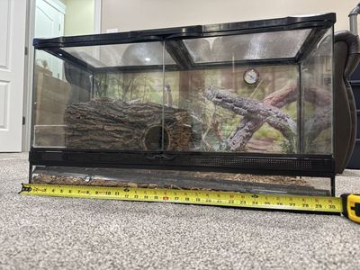 29 Gallon zoo med reptile or amphibian enclosure.