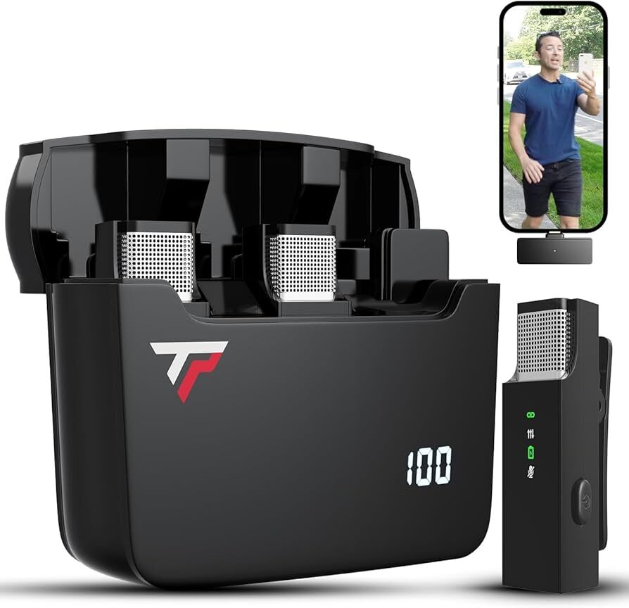 Wireless Lavalier Mic for iPhone P6 TikTalkPro