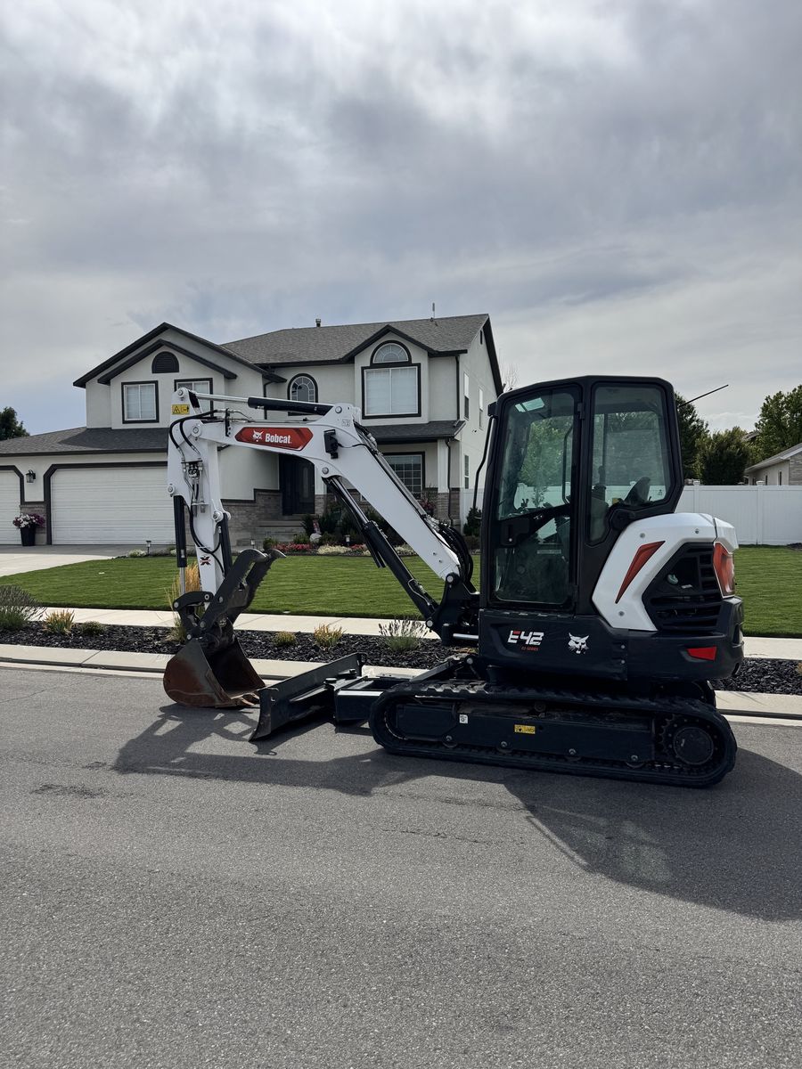 2020 Bobcat E42 Enclosed Cab Mini Excavator - 890 Hours