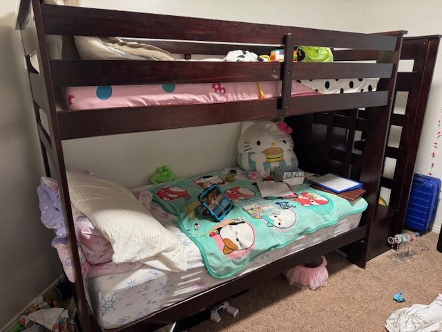 Twin bunkbed w/stairs and drawers $150.00