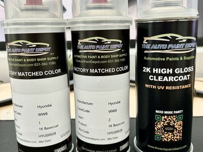 Automotive Paint & 2K High Gloss Clearcoat / ColorCode WW8