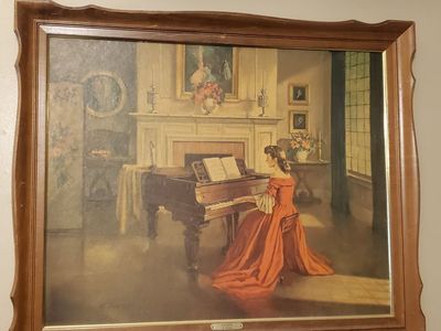 Vintage Framed Wall Art Print - Sonata by H. Didley