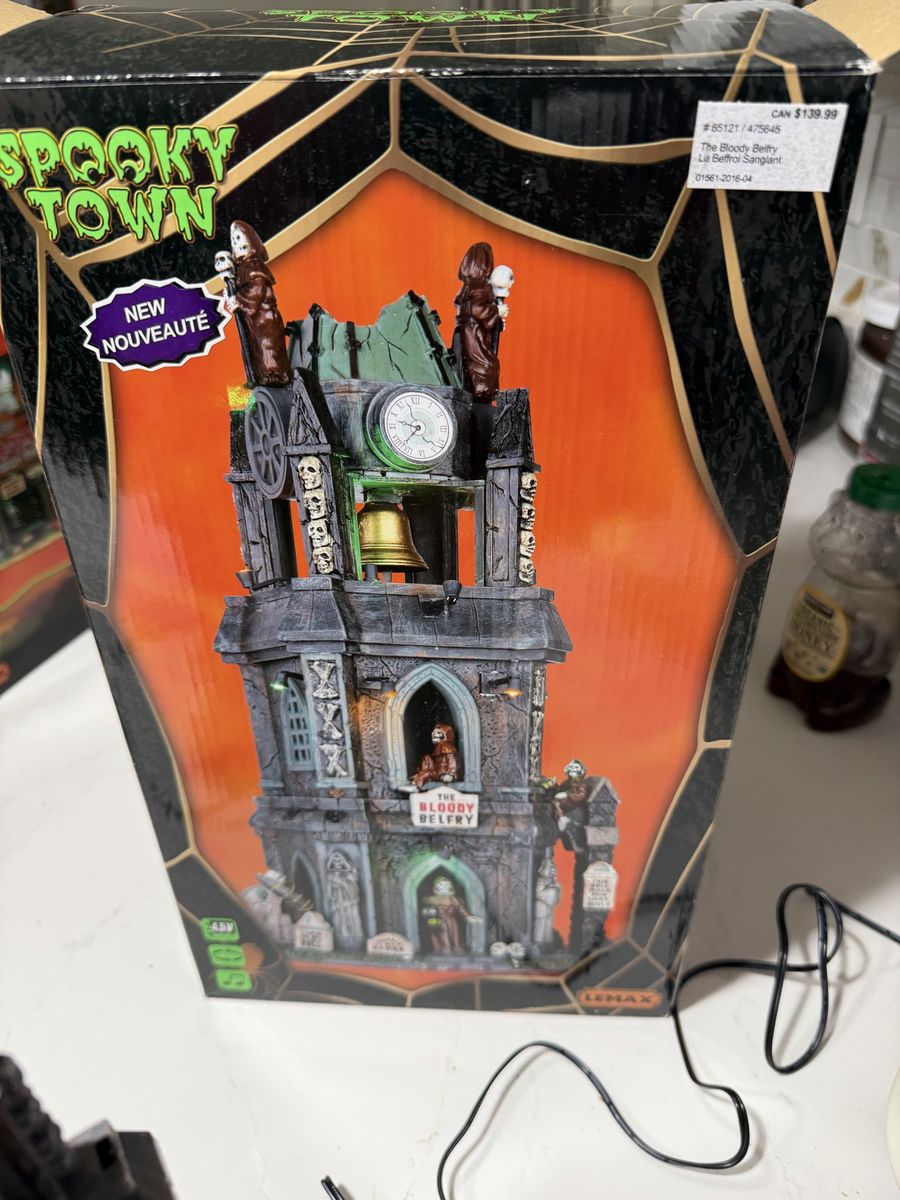 Lemax Spooky Town The Bloody Belfry Lighted Halloween Village Building