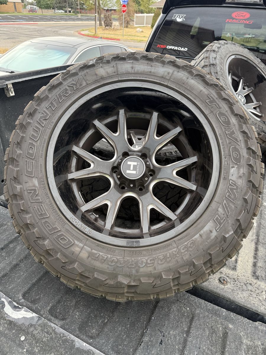 Toyo Open Country M/T 35x12.50R20LT Tires on Hostile 20x12 6x135 Wheels