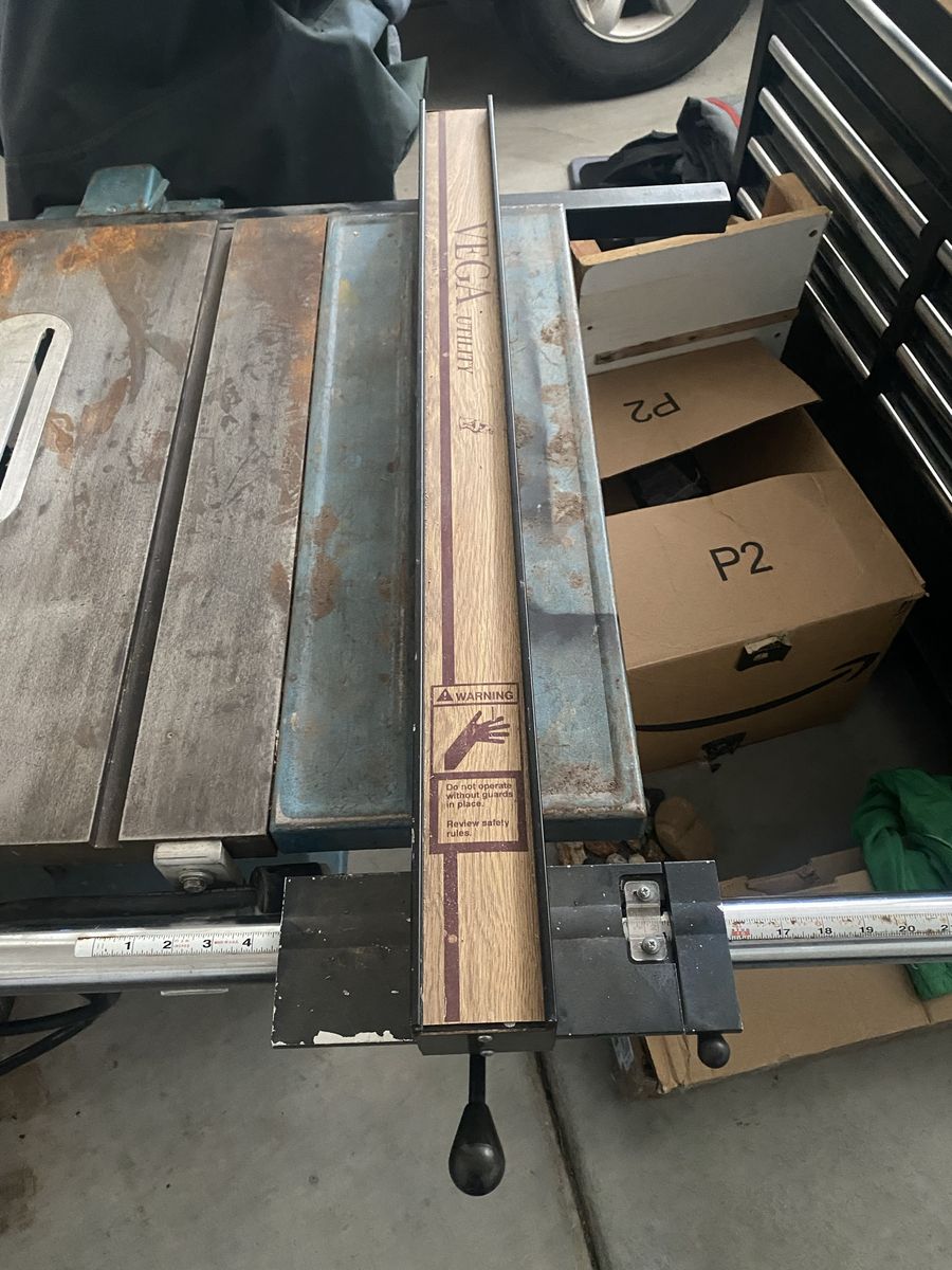 Vega Table Saw Fence (with old school table saw)