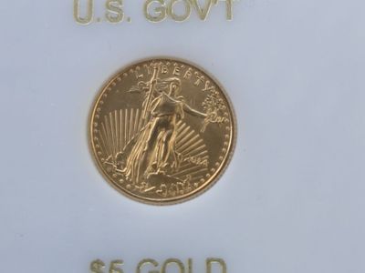 MS 65+ 1/10 gold $5 American Eagle