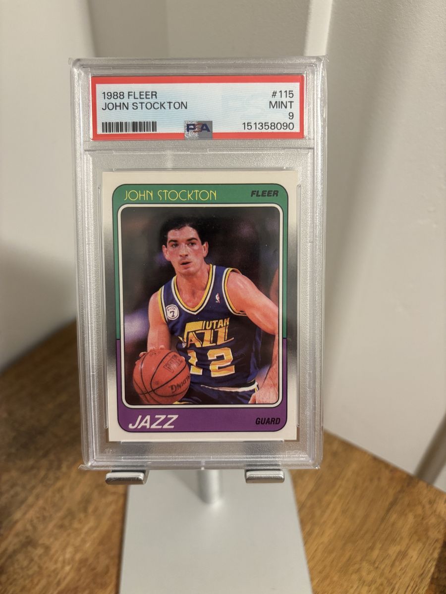 John Stockton Rookie PSA 9