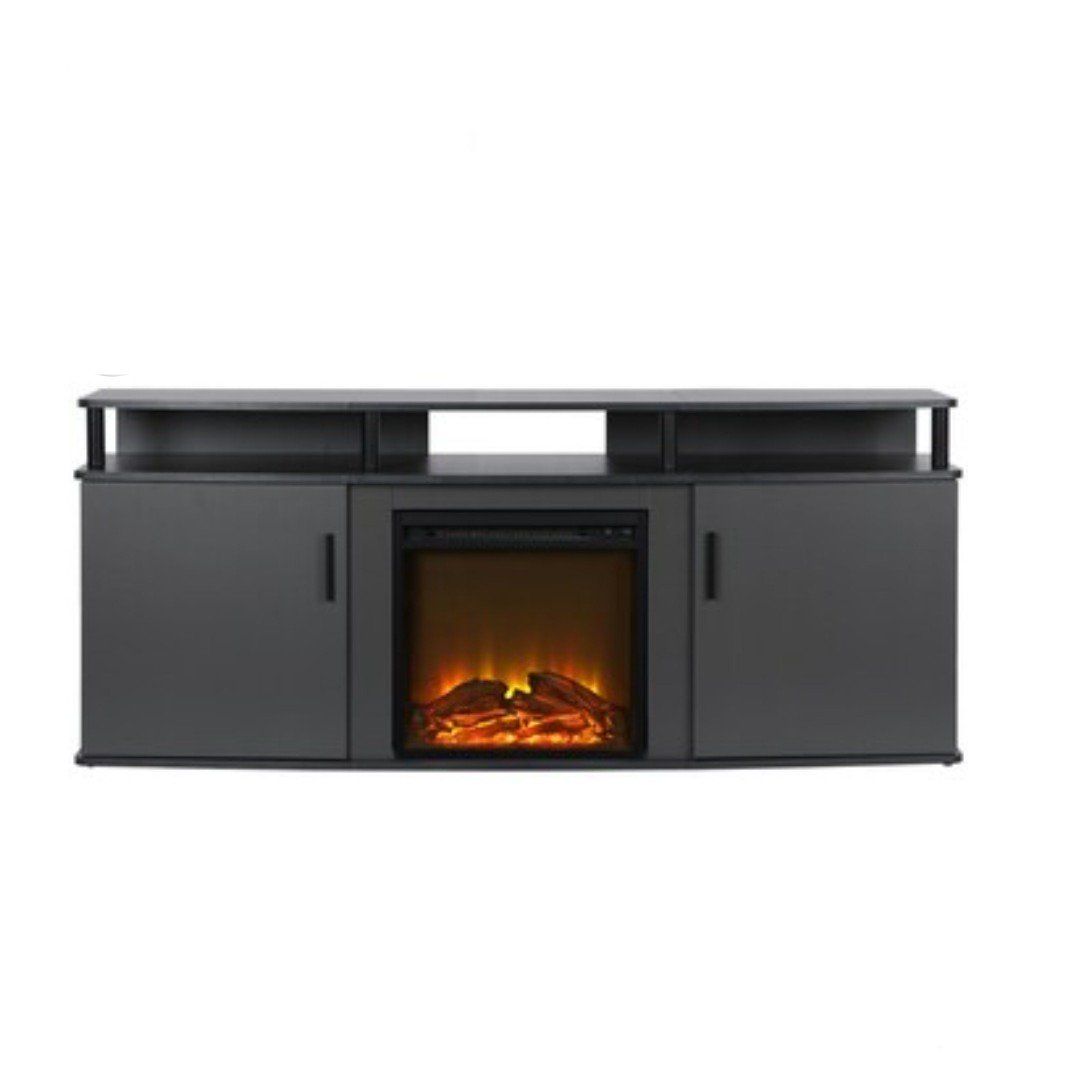 NEW- Ameriwood Home Carson Fireplace TV Stand