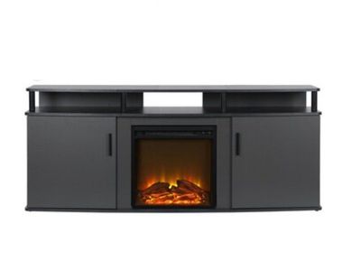 NEW- Ameriwood Home Carson Fireplace TV Stand