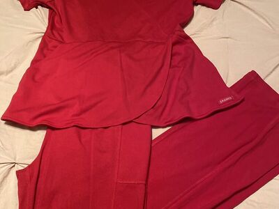JAANUU size L Pink Scrubs