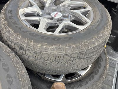 GMC Factory 20” Wheels & Goodyear Wrangler TrailRunner A/T 275/60R20 Tires (Set of 4)