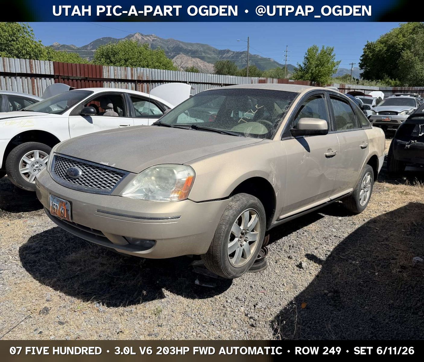 2007 Ford Five Hundred Parts - UTPAP Ogden