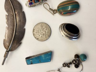 Lot of Sterling Native American and Southwestern S