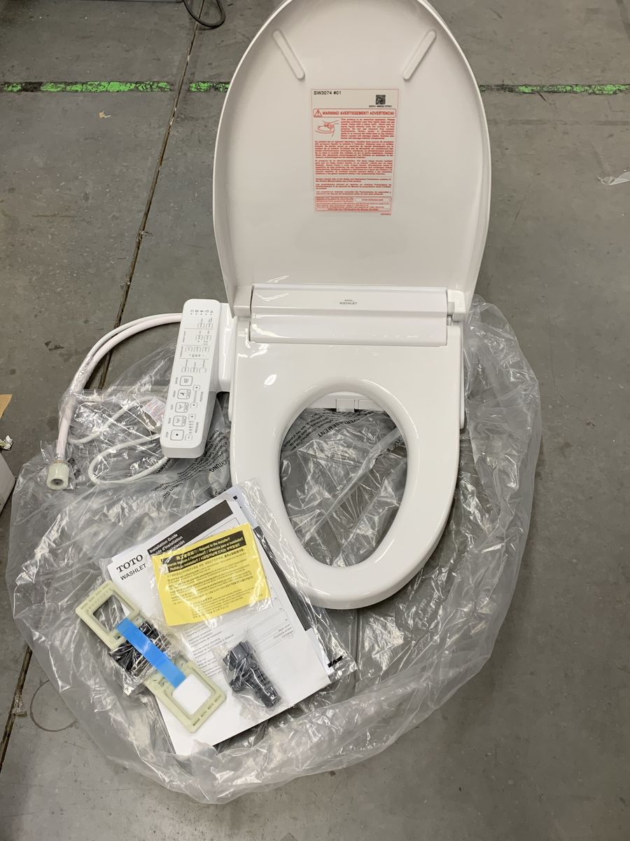 TOTO C2 Washlet Electric Heated Bidet Toilet Seat for Elongated Toilet in Cotton White