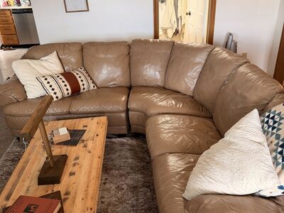 Small Leather Sectional