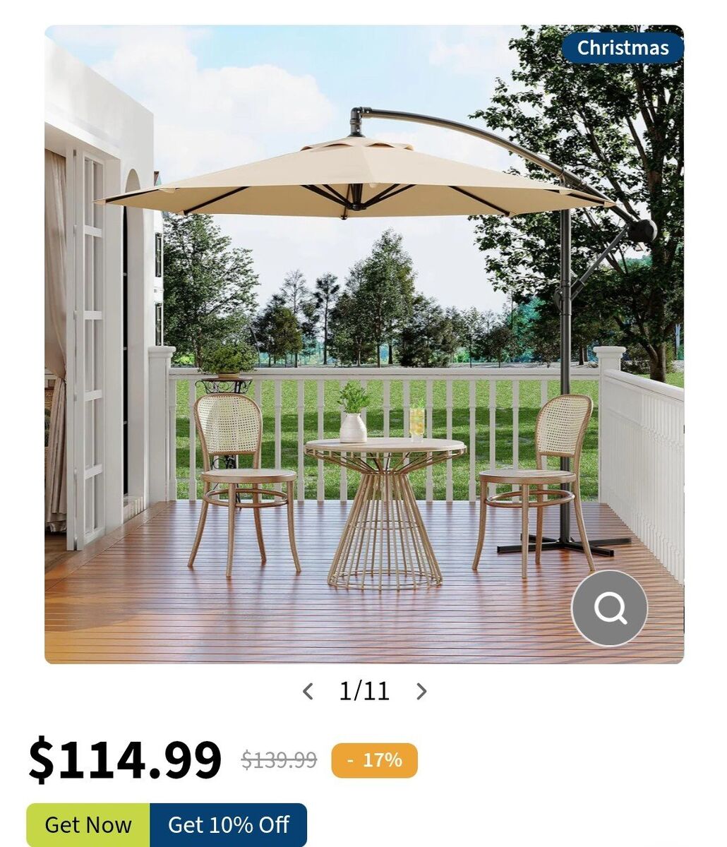Garvee 10' Patio Umbrella
