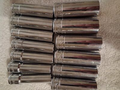 Icon 1/2 inch drive deep well , sockets set