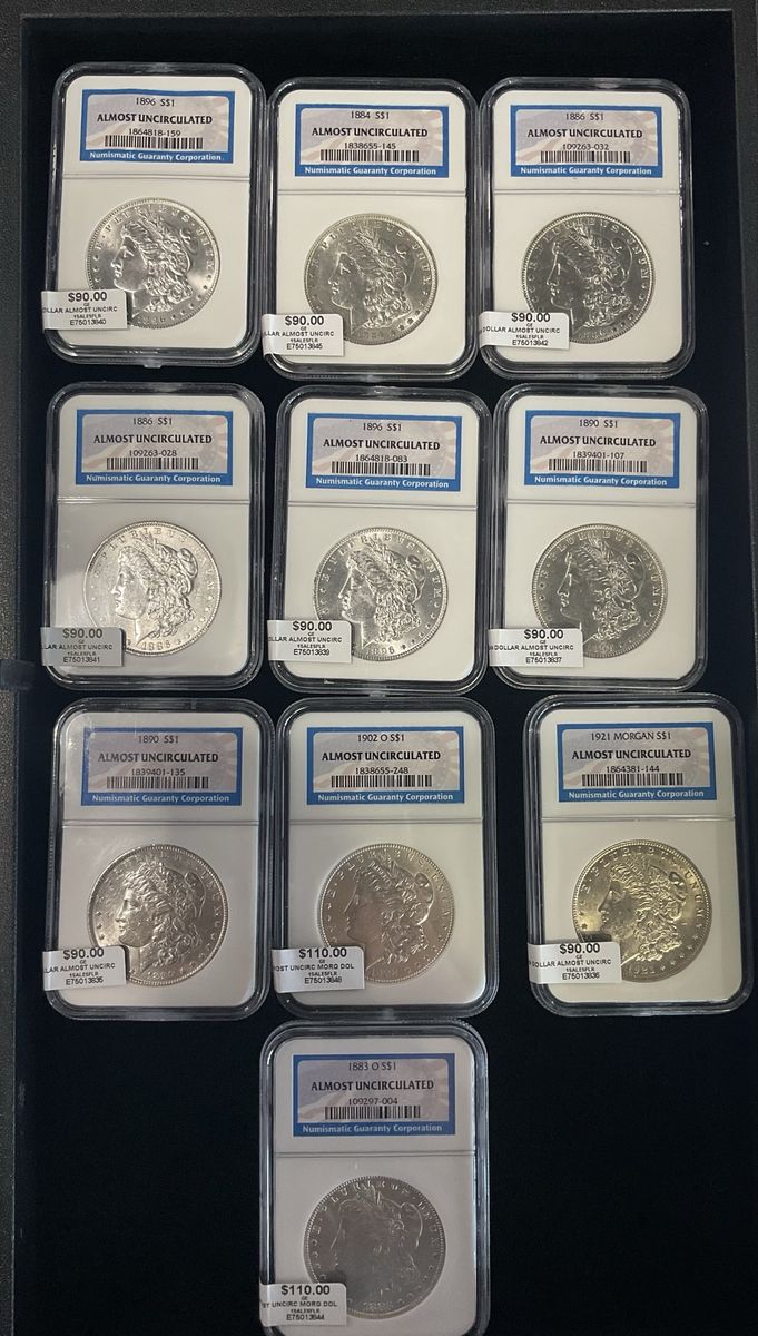 Almost Uncirculated Silver Eagles