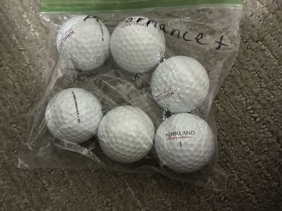6 Kirkland performance + golf balls