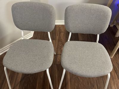 Dining Room Chairs (set of 2) - Gray/beige