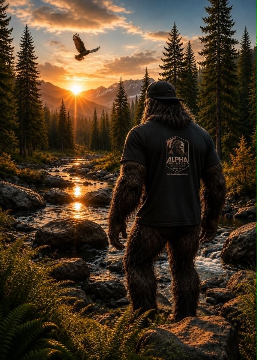 Alpha Squatch — Rule the Wilderness T-Shirt