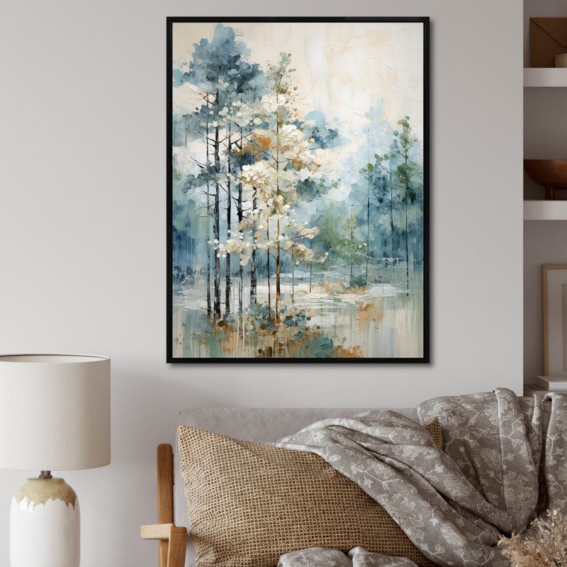 NEW 30x40 Pine Tree Enchanted Forest II - Tree Pine Wall Art