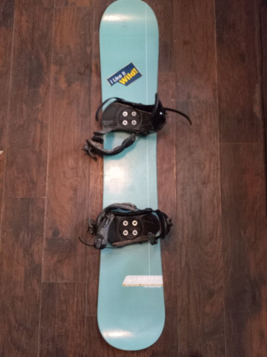snowboard and boots. womens.