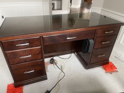 SOLID CHERRYWOOD EXEC DESK