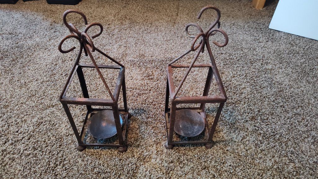 2 candle holders decorative decorations wedding reception